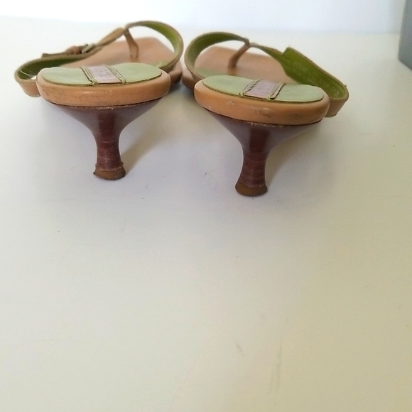 Nine West kitten heel slip on sandals size 6.5 - Picture 7 of 9